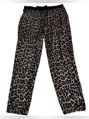 Secret Treasures Sleepwear Essentials Leopard Print Velour Jogger Prints Size L